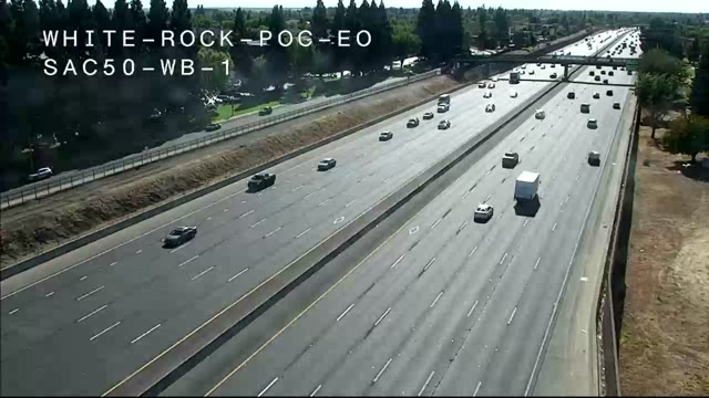 Frame from the Hwy 50 at White Rock POC EO 1 traffic camera on US-50 near Rancho Cordova