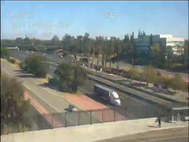 Frame from the Hwy 80 at Watt traffic camera on I-80 near North Highlands