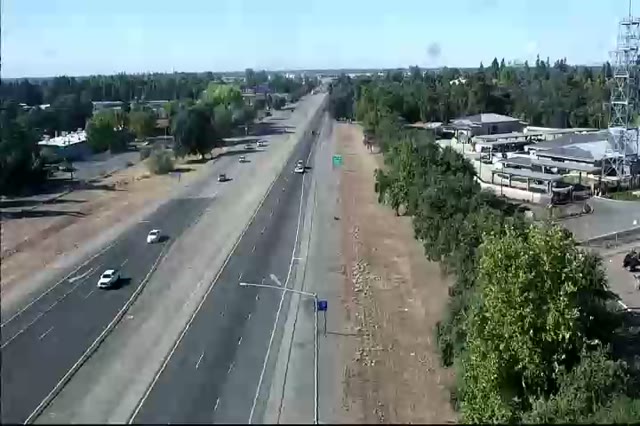 Frame from the Hwy 99 at Southgate 1 traffic camera on SR-99 near Chico